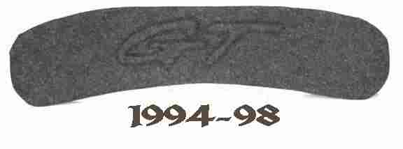 Click on Picture to Enlarge. 1994-1998 Ford Mustang Raised GT Design trunk lid mat.