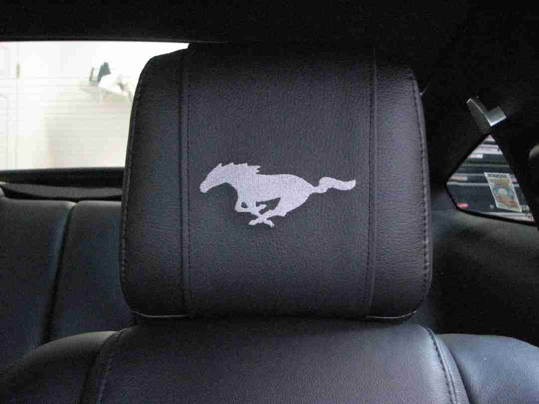Ford mustang headrest covers #10
